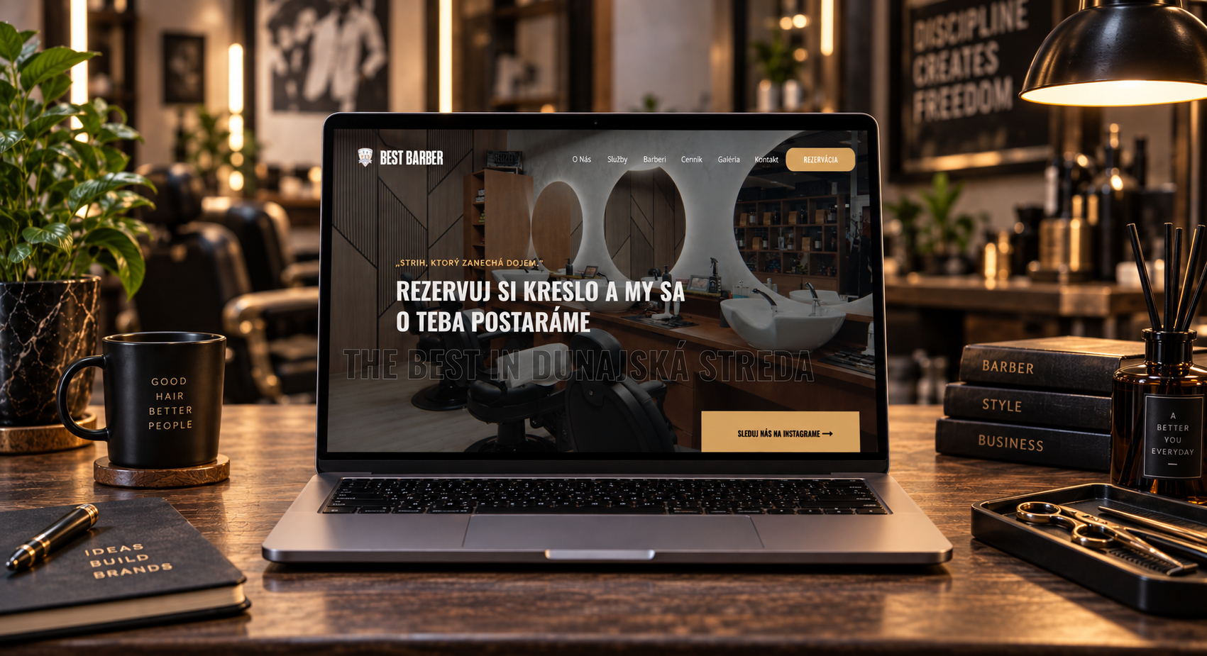 BESTBARBER – branding a kompletná vizuálna identita od Reklama Bratislava